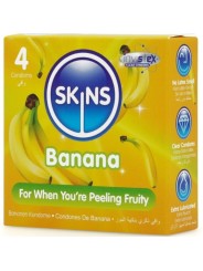 SKINS - BANANA PREMIUM KONDOME PACKUNG 4