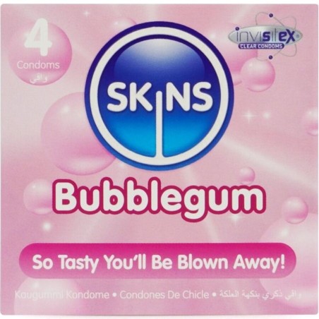 SKINS - BUBBLEGUM PREMIUM CONDOOMS PAK 4