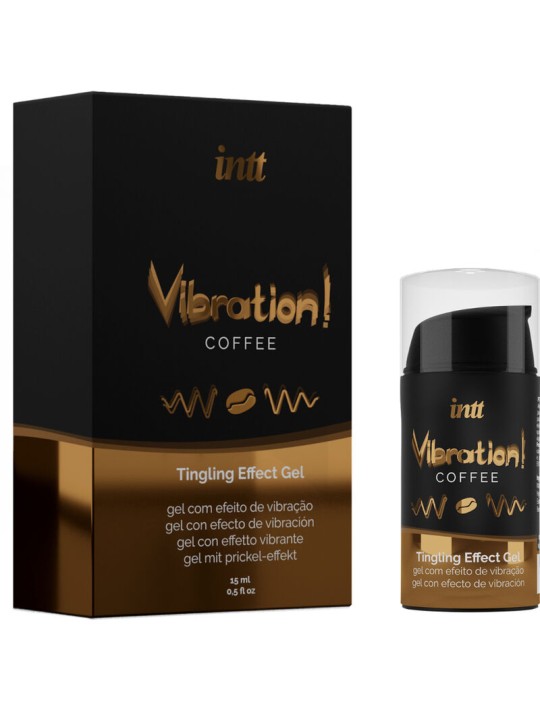 INTT - PODEROSO GEL VIBRANTE LÍQUIDO ESTIMULANTE ÍNTIMO CAFÉ 15ML