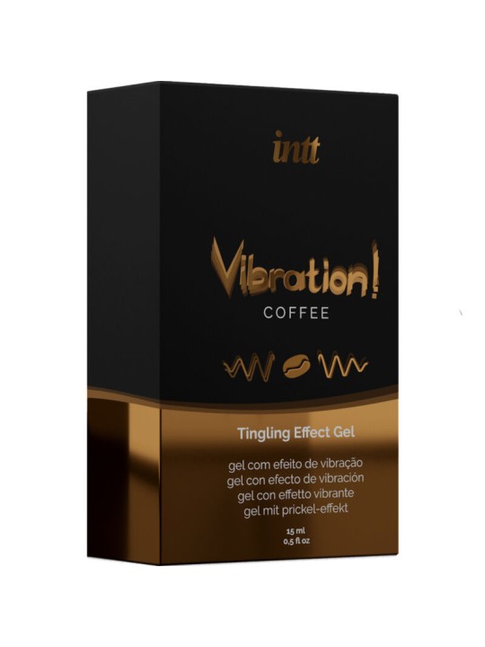 INTT - PODEROSO GEL VIBRANTE LÍQUIDO ESTIMULANTE ÍNTIMO CAFÉ 15ML