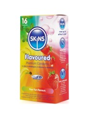 SKINS - MEERDERE SMAKEN PREMIUM CONDOOMS PAK 16