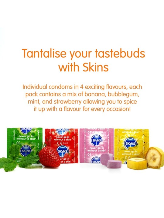 SKINS - MULTI SABORES PRESERVATIVOS PREMIUM PACK 16