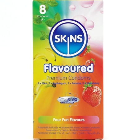 SKINS - MULTI SMAKEN PREMIUM CONDOOMS PAK 8