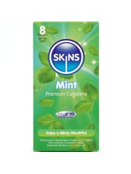 SKINS - PACK DE 8 PRÉSERVATIFS PREMIUM MENTHE