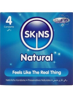 SKINS - NATÜRLICHE PREMIUM-KONDOME PACKUNG 4