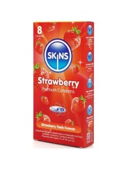 SKINS - AARDBEI PREMIUM CONDOOMS PAK 8