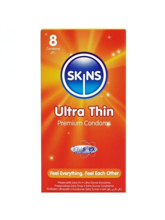 SKINS - PACK DE 8 PRÉSERVATIFS ULTRA FINS PREMIUM