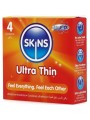 SKINS - PACK DE 4 PRÉSERVATIFS ULTRA FINS PREMIUM