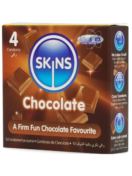 SKINS - CHOCOLADE PREMIUM CONDOOMS PAK 4