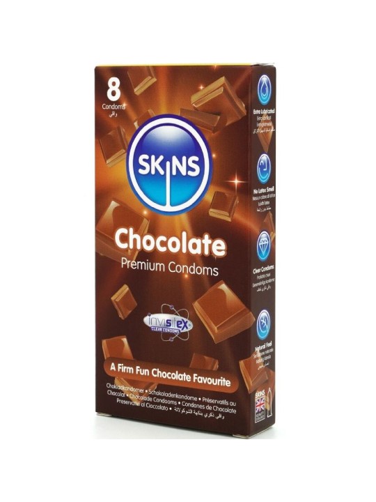 SKINS - CHOCOLADE PREMIUM CONDOOMS PAK 8