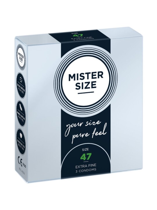 MISTER SIZE - CONDOMS SIZE XS 47 MM (3 UNITS)