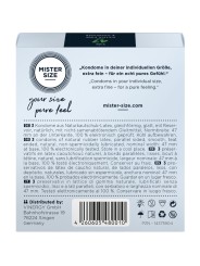MISTER SIZE - CONDOMS SIZE XS 47 MM (3 UNITS)