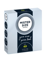 MISTER SIZE - PRÉSERVATIF TAILLE S 49 MM (3 UNITÉS)