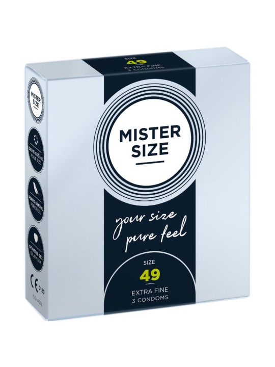 MISTER SIZE - KONDOMGRÖSSE S 49 MM (3 EINHEITEN)