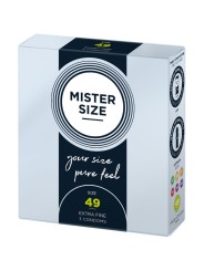 MISTER SIZE - PRÉSERVATIF TAILLE S 49 MM (3 UNITÉS)