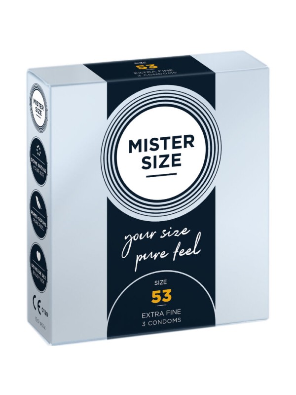 MISTER SIZE - KONDOMGRÖSSE M 53 MM (3 EINHEITEN)