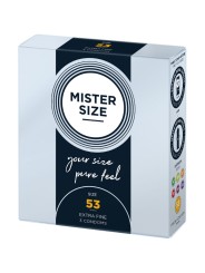MISTER SIZE - PRÉSERVATIF TAILLE M 53 MM (3 UNITÉS)