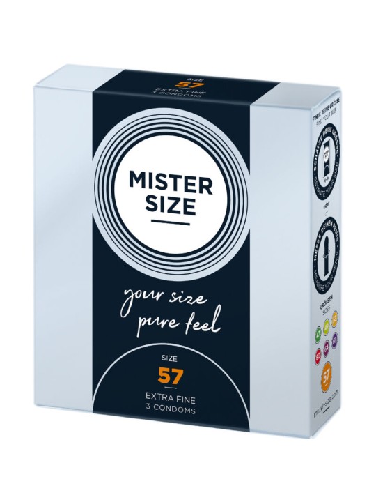 MISTER SIZE - KONDOMGRÖSSE L 57 MM (3 EINHEITEN)