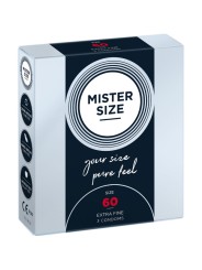 MISTER SIZE - CONDOM SIZE XL 60 MM (3 UNITS)