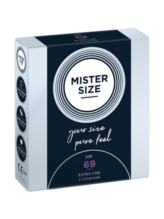 MISTER SIZE - XXXL MAAT CONDOOMS 69 MM (3 STUKS)