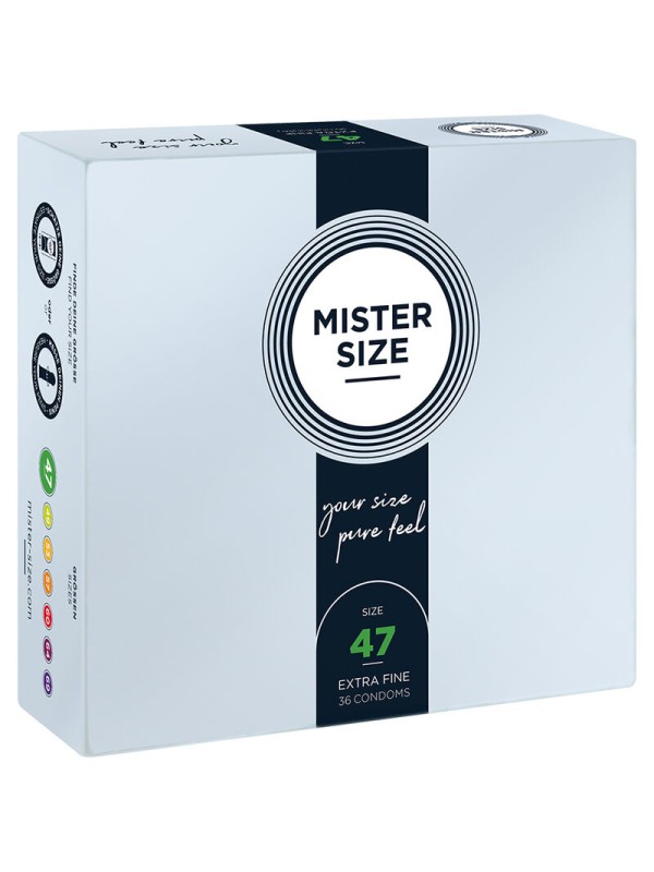 MISTER SIZE - CONDOMS SIZE XS 47 MM (36 UNITS)