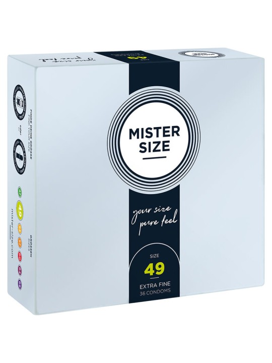 MISTER SIZE - PRÉSERVATIF TAILLE S 49 MM (36 UNITÉS)