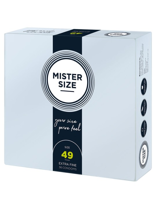 MISTER SIZE - CONDOOMS MAAT S 49 MM (36 STUKS)