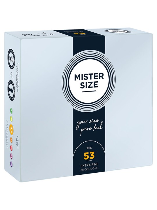 MISTER SIZE - PRESERVATIVOS TALLA M 53 MM (36 UNIDADES)