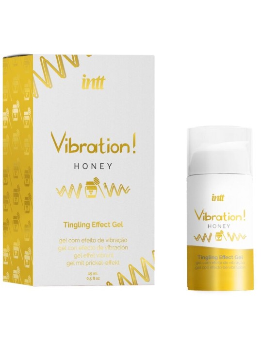 INTT - PODEROSO ESTIMULANTE ÍNTIMO MEL LÍQUIDO GEL VIBRADOR 15 ML