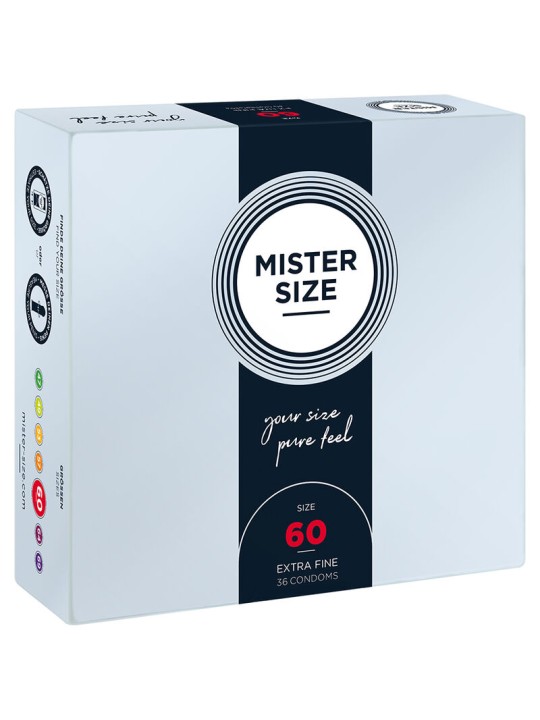 MISTER SIZE - PRESERVATIVO TAMANHO XL 60 MM (36 UNIDADES)