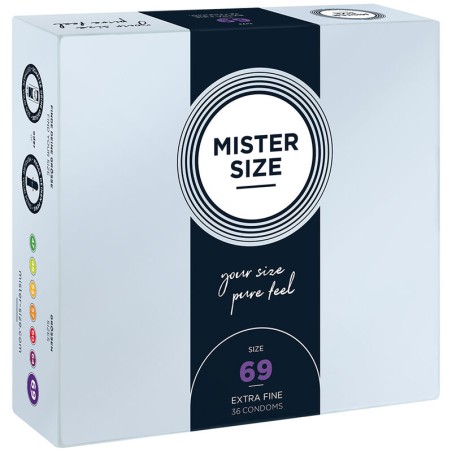 MISTER SIZE - XXXL MAAT CONDOOMS 69 MM (36 STUKS)