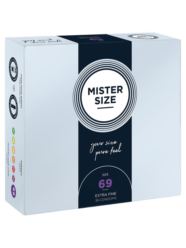 MISTER SIZE - XXXL MAAT CONDOOMS 69 MM (36 STUKS)