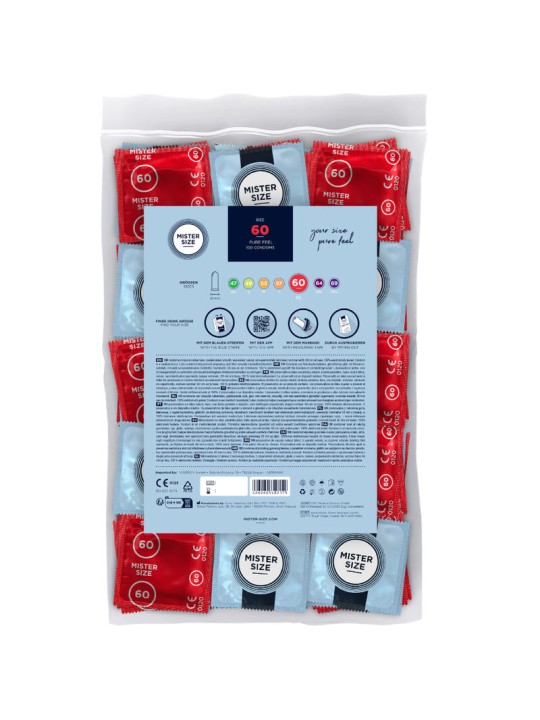 MISTER SIZE - CONDOM SIZE XL 60 MM (100 UNITS)