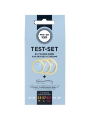 MISTER SIZE - TEST SET 3 PRESERVATIVOS DIFERENTES TALLAS + CINTA MÉTRI