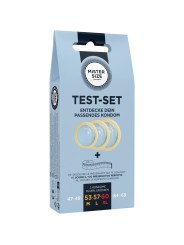 MISTER SIZE - TEST SET 3 PRESERVATIVOS DIFERENTES TALLAS + CINTA MÉTRI
