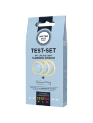 MISTER SIZE - TESTSET MIT 3 KONDOMEN IN VERSCHIEDENEN GRÖSSEN + MASSBA