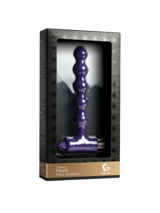 ROCKS-OFF - PLUG ANAL COM VIBRAO E RIOS PETITE SENSATIONS PÉROLAS