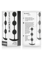 BLACK&SILVER - HARRY ANAL ROSARY 3 SILICONE SPHERES 14 CM