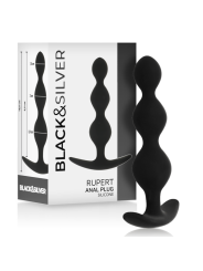 BLACK&SILVER - RUPERT ANAL BALL CHAIN 10 CM