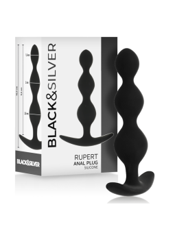 BLACK&SILVER - RUPERT ANAL BALL CHAIN 10 CM