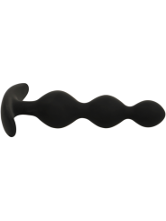 BLACK&SILVER - CHAÎNE À BILLES ANAL RUPERT 10 CM