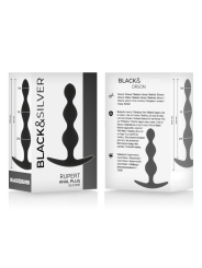 BLACK&SILVER - RUPERT ANAL BALL CHAIN 10 CM