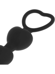 BLACK&SILVER - MILA ANALE KETTING VAN HARTEN 18 CM
