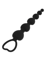 BLACK&SILVER - CHAÎNE DE COEURS ANAL MILA 18 CM