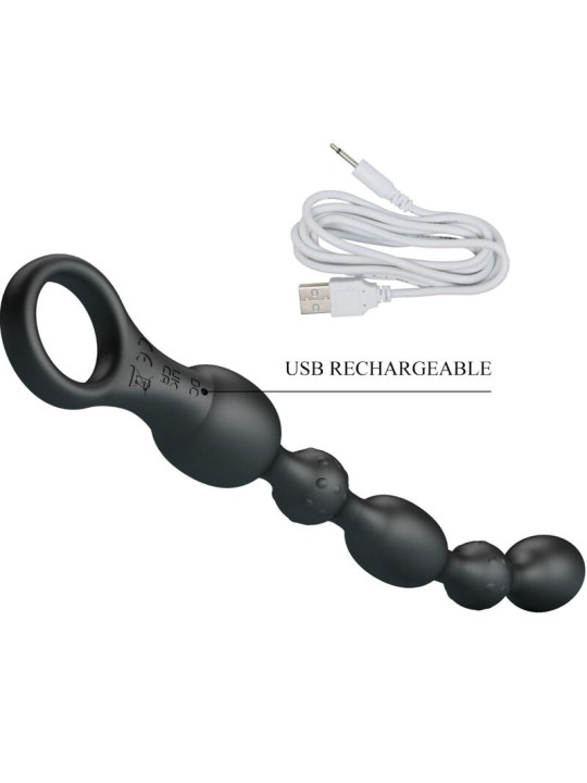 PRETTY LOVE - BALLES ANAL VAN 10 VIBRATIONS RECHARGEABLES EN SILICONE