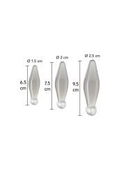 TOYJOY - ANAAL SPEELGOED VINGER RIMMER 3 STUKS TRANSPARANT