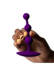ROMP - AMP PAARSE FLEXIBELE SILICONEN ANALE KRALEN 12,5 CM PAARS