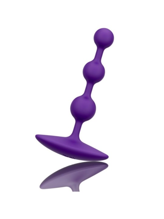 ROMP - AMP PERLES ANALES EN SILICONE FLEXIBLE VIOLETTES 12,5 CM