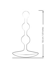 ROMP - AMP PAARSE FLEXIBELE SILICONEN ANALE KRALEN 12,5 CM PAARS