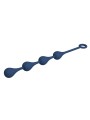 MR PLAY - PERLES ANALES EN SILICONE BLEU, TAILLE M (33 CM)